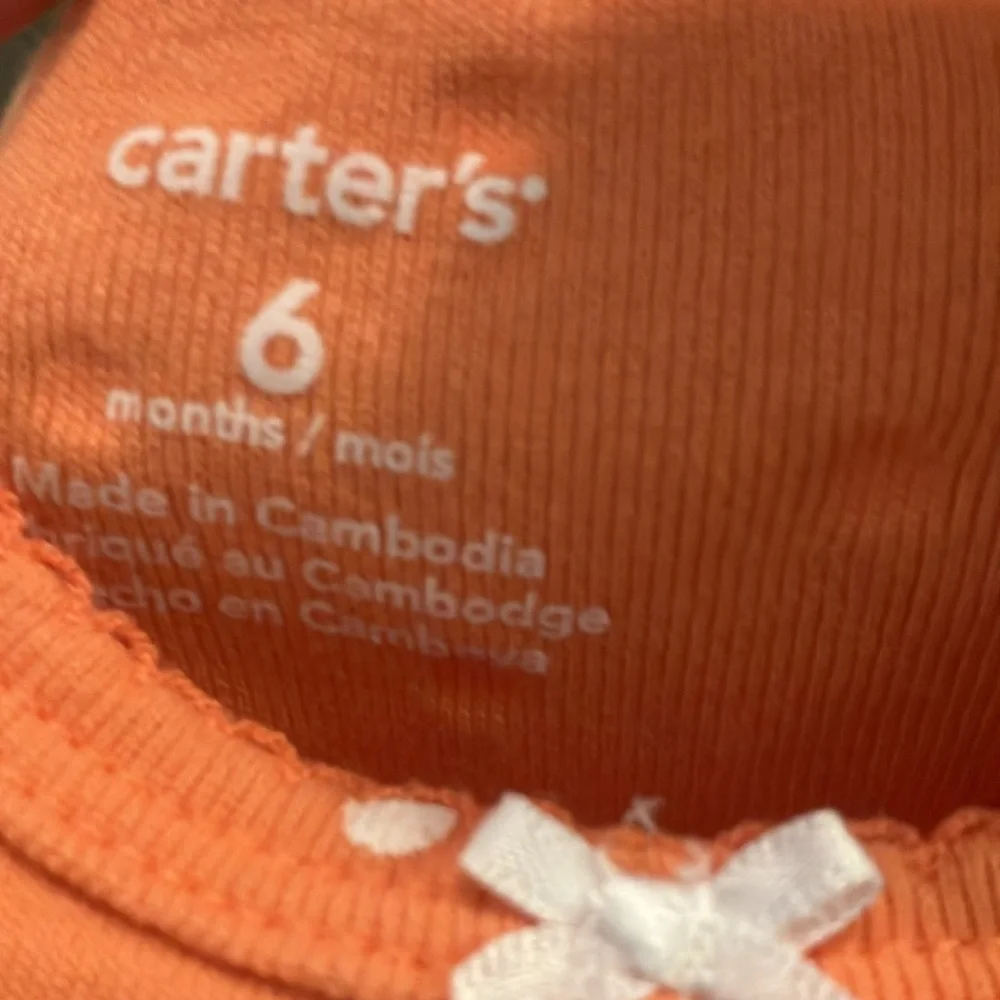 Carters infant one piece 6 months